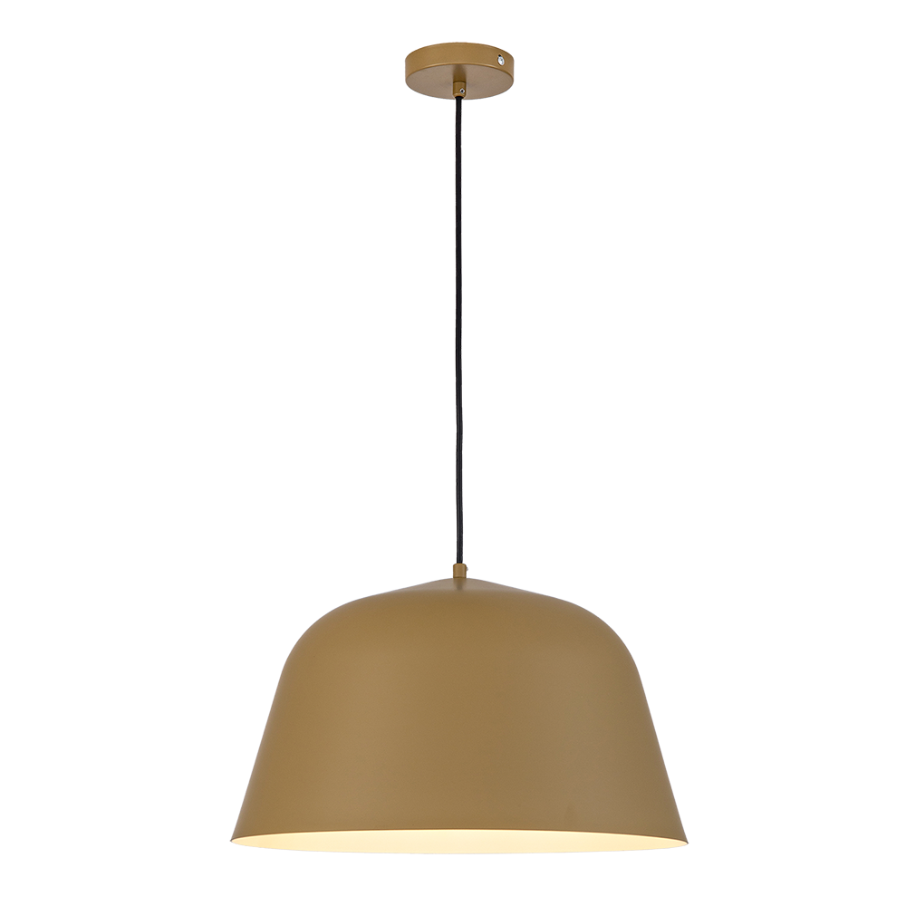 COLGANTE 1xE27 40x23cm OLIVER GREEN